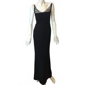 NEW INCIPIT women's lace top dress in black